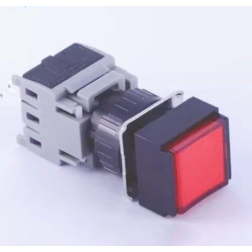 ELEWIND 16mm Square type 1NO1NC push button switch(PB163F-11/R)