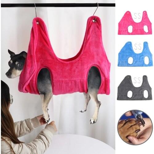 Pet Grooming Hammock Helper Cat Dog Hammock Helper Hammocks Restraint Bag Puppy Dog Cat Nail Clip Trimming Bathing Bag