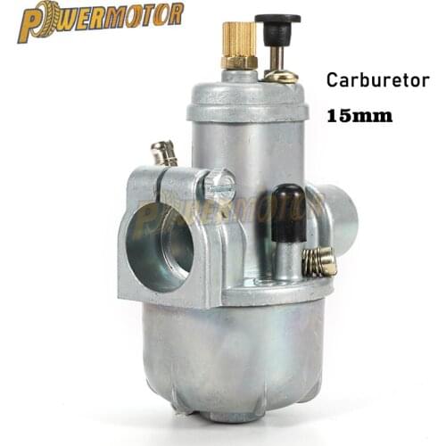 15mm Motorcycle Carburetor Puch Moped Bing Style Carb Carburador FOR Stock Maxi Sport Luxe Newport Cobra Carburettor Engines E50