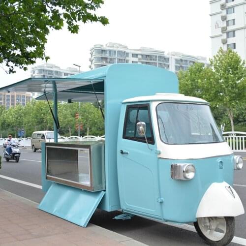 Mobile coffee food cart electric food truck food vehicle for sale with lifting