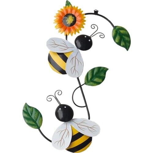 Hanging Metal Sunflower Welcome Sign Pendants Rustic Animal Strong Durable Wall Decoration