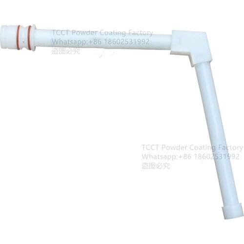 Powder tube L-type vertical horizontal powder tube suits for Nordson electrostatic spray gun 1081532