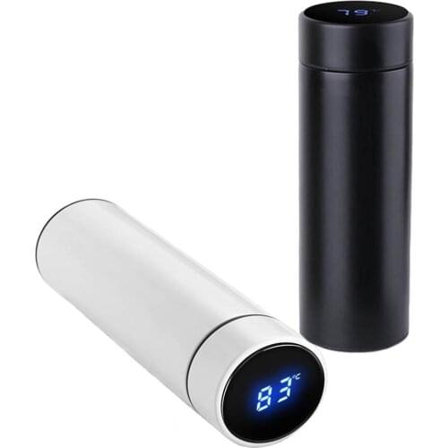 Portable Smart Mug Temperature Display Stainless Steel Water Thermal Bottle With LCD Touch Screen Waterproof Gift Cup