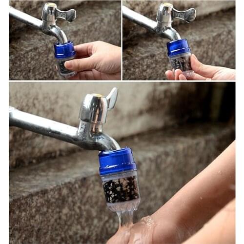 Practical Healthy Activated Carbon Water Purifier Heavy Metal Rust Sediment Purifier Suspended Kitchen Faucet Water Filter