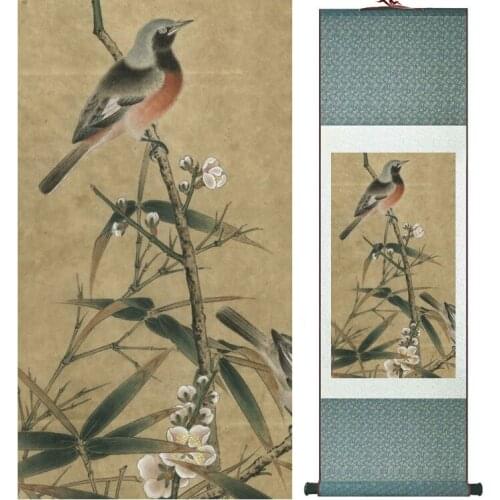 Bird on the tree Birds painting Chinese traditional art painting home decoration paintings No.32202