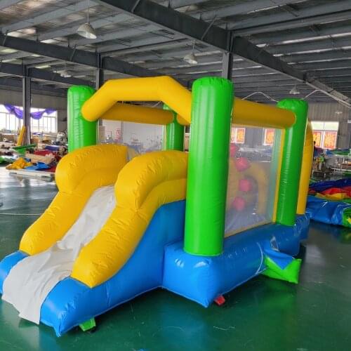 PVC Inflatable Trampolines with slide bouncy castle Jumper Obstacle Course