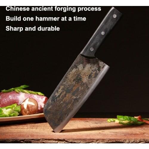 Hand Forged Kitchen Knife High Carbon Steel Kitchen Knife Ladies' Slicing Knife Kitchen Meat Knife Handmade Knife Tang Knife