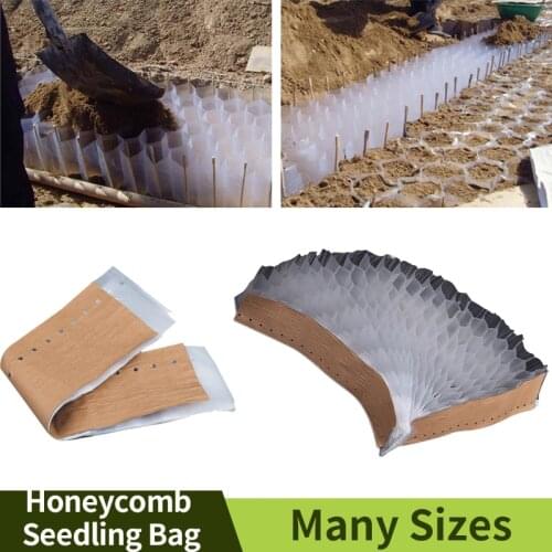 Honeycomb Seedling Bag Plant Grow Organic Accessories Garden PP Vegetable Nursery Bags Seedling Cultivation Breeding Supplies
