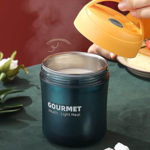 500mL Thermal Lunch Box Insulated Soup Cup Thermos Food Container Stainless Steel Bento Box Drinking Cup Vacuum Flasks Thermocup