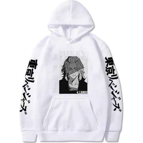 Tokyo Revengers Mikey Print Hoodies Fashion Men Women Casual Oversized 4XL Solid Streetwear Pullovers Hooded Sweater 2021 Hoody