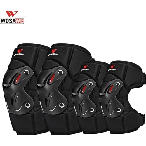 WOSAWE Motorcycle Knee Elbow Protector Suit Adjustable Straps Shockproof Comfortable Downhill Bicycle Racing Protective Gear