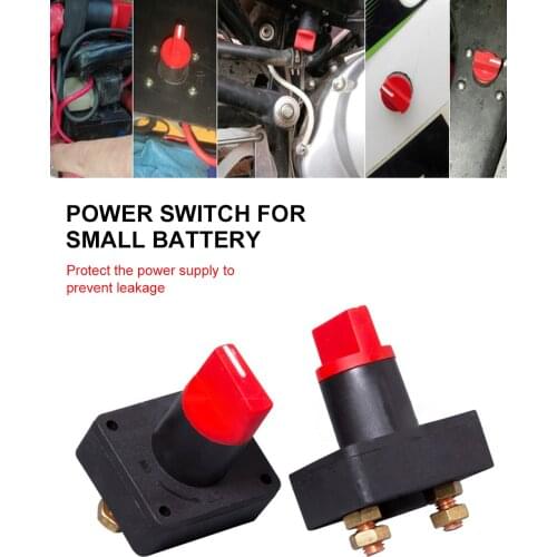 1pc 100A Battery Isolator Isolation Switch Disconnect Power Cut Off Kill Switches For RV Boat Car Truck Auto Yacht Rotary Switch