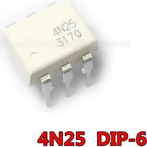 10PCS 4N25 DIP6 DIP Photoelectric Coupler Optocoupler DIP-6 New