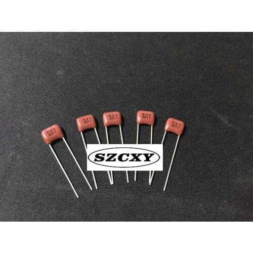 100% 1000PCS New and original CBB ECQB 221J100V 220P 100V P5 Thin film capacitor Pin pitch 5 mm