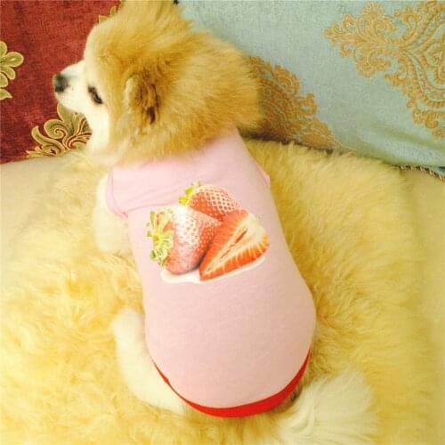 100% Cotton Summer Dog Vests Pets Fashion Clothes Breathable Vest For Cute Pets Puppy Lovely Printed Pets Supplier Soft Touch