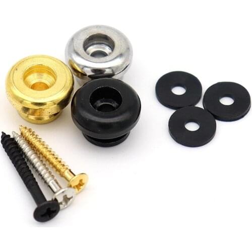 2pcs Electric Guitar Strap Locks Bass Folk Wood Electric Guitar Strap Buckle Strap Button for Guitar Accessories