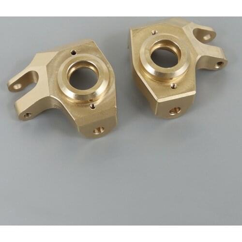 2pcs Brass Heavy Duty Front Steering Knuckle Steering Cups for 1/10 Axial SCX10 II 90046 RC Car Accessories