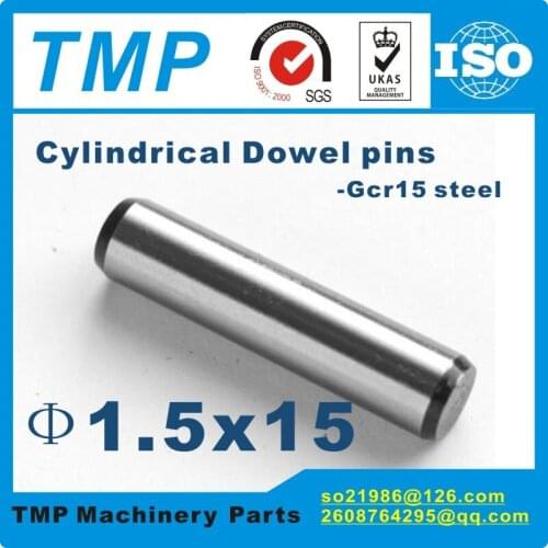 50 pieces/Lot 1.5x15mm Locating Pins/Dowel pins/Cylindrical position pins For Mechanical Uses-TLANMP Material:Steel GCr15