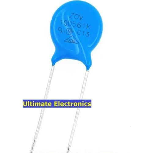 50pcs Varistors 10D561K 560V Metal voltage dependent resistor
