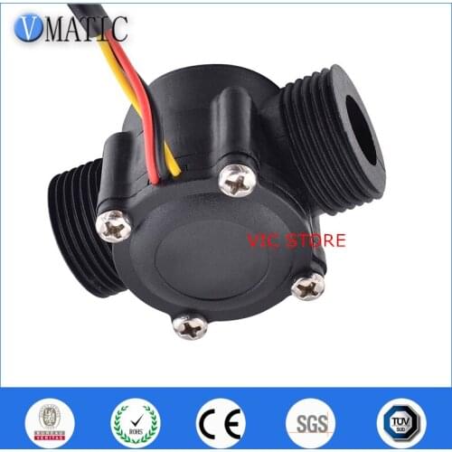 Free Shipping VCA168-6 3/4' ' Indicators 2-60l/m Water G3/4 Meter High Accuracy Plastic Flow Sensor