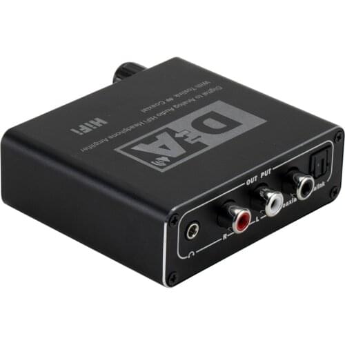 DAC Converter Digital Optical Coaxial Audio Converte Two-Way Switch Audio Adapter High Quality