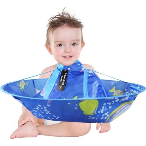 Kids Boy Hair Cutting Cape Gown Hairdresser Barber Apron Hairdressing Children Baby Rib Cape Apron For Haircut With Steel Wire
