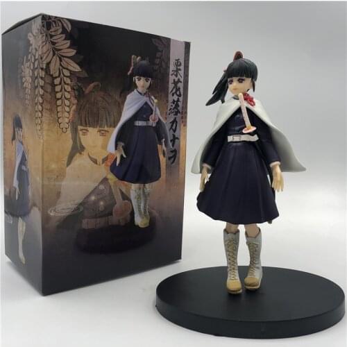 Demon Slayer Kimetsu no Yaiba Tsuyuri Kanao Thunderclap Action Figures Toy Anime Tanjirou Nezuko Figurine Model Toy