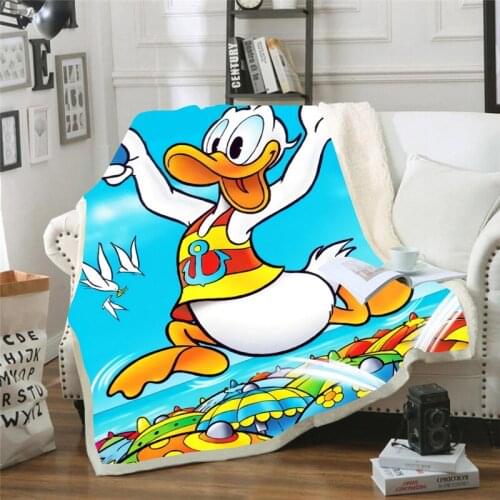 Disney Flannel Fleece Throw Blanket Soft Travel Blanket Bedspread Plush Cover for Bed Sofa Warm Plush Blanket Kids Gift