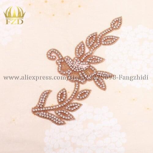 FZD 30 Piece Hotfix Crystals Rhinestone Rhinestones Applique Small Patch for Garment Dresses Headband Bridal Garters