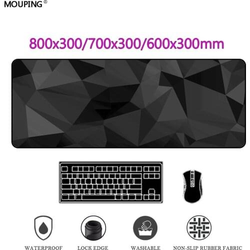 Art Black Mouse Pad Gray Rug Deskpad Slipmat Mat Mausepad Anime Girl Dsskmat Computer Rubber Gamer Carpet 800x300 DropShipping