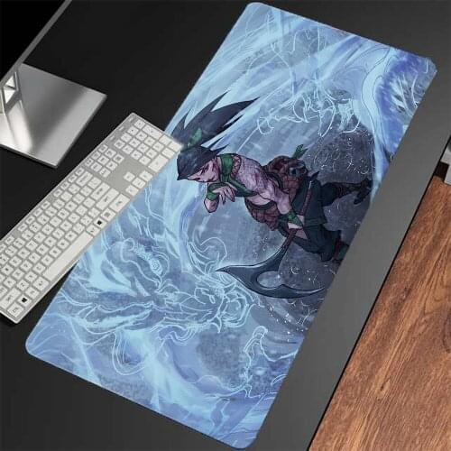 Mouse Pad Blue Anime Game Carpet Keyboard Office Gaming Mouse Mousepad Mini Pc Notebook One Piece Wholesale Gaming Desk