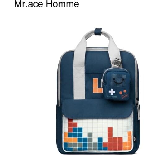 Small Blue Laptop Backpack Women Anti-theft School Backpack With Handle Waterproof Travel Bag for Girl College book bagback Boy