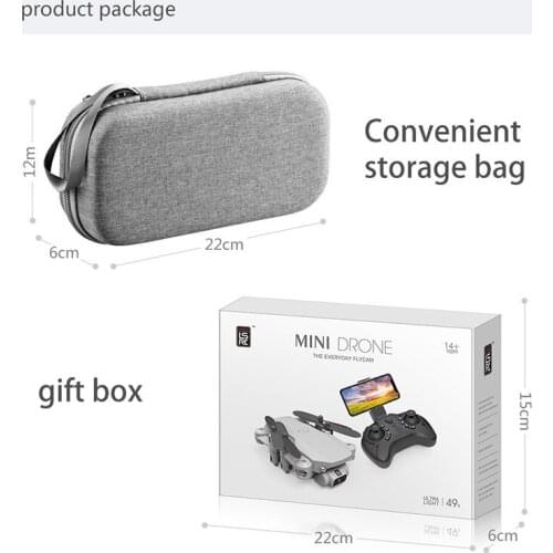2020 New Mini Drone 4K 1080P HD Camera WiFi Fpv Air Pressure Altitude Hold Black And Gray Foldable Quadcopter RC Dron Toy