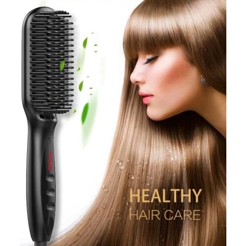 Does Not Hurt Hair Straight Hair Comb Hot Air Comb Men Multi-function Hair Comb Personal Care Men Beard Styling Comb