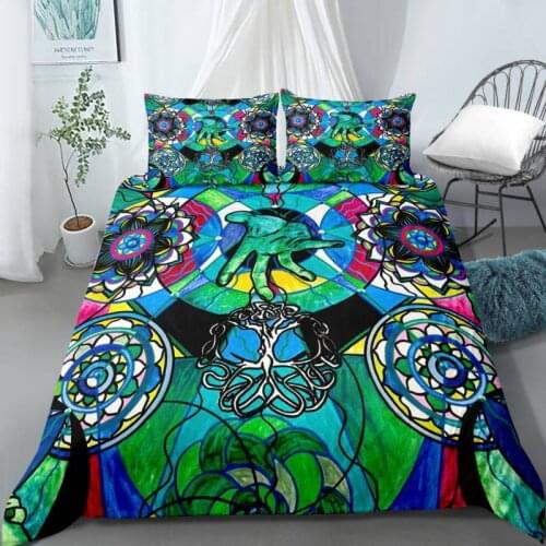 3D Bedroom Printed Pillowcases Bedding Set Queen King Size Dropshipping Boy gift Bohemia Floral style 19