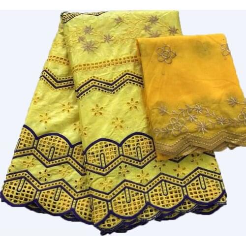 2021 Latest African Bazin Lace Fabric Fashion Head Cloth Nigerian Bazin Riche Lace Fabric 5+2Yards For Dress PL-125