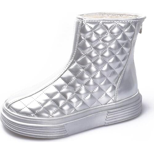 New winter ladies personality fashion zipper warm snow boots