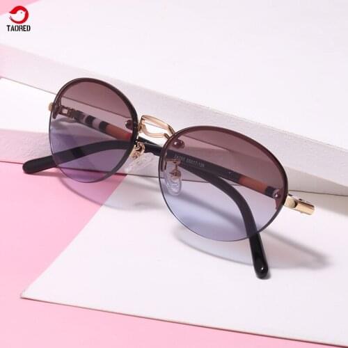 Woman classic round new luxury brand Italy design trendy fashion sunglasses outdoor retro party drive hiking glasses TAORED