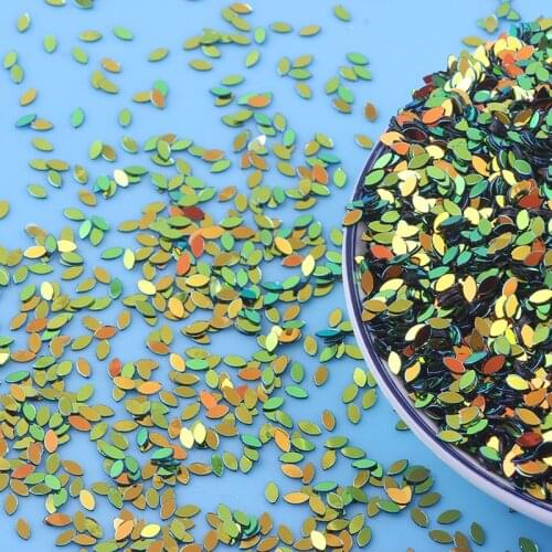 10g Golden Light Colorful PVC Loose Sequins Paillettes for Nail Art Manicure Wedding Decoration Confetti DIY Glitter Craft 2*4mm