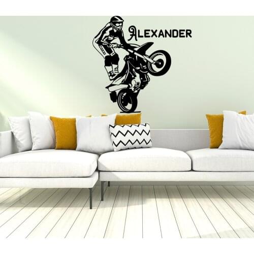 Romantic Motorcycles Home Decor Wall Stickers For Kids Rooms Wall Decal Home Decor