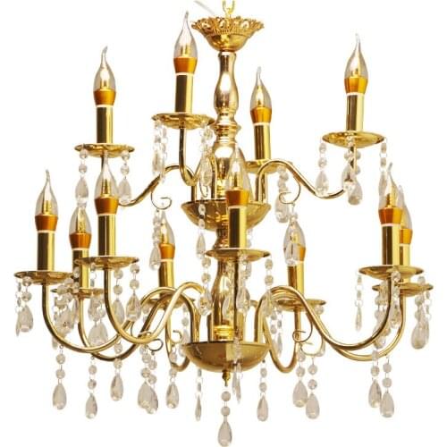 Wedding hall luxury crystal chandelier large hanging crystal lightting chandelier with light for weddings stage decor senyu73