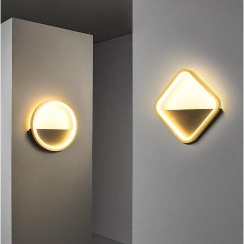 17W Light Luxury Bedside Lamp Wall Lamp Creative Minimalist Decoration Aisle Corridor Living Room Background Wall Led Lighting
