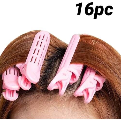 16pcs Hair Curler ClipHair Root Rollers Clips Natural Fluffy Naturally Hair Curler Twist Wave Fluffy Plastic Hair Styling Tools