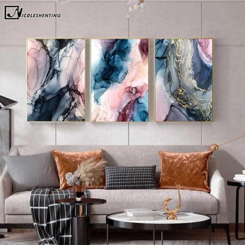 Modern Abstract Cloud Canvas Painting Colorful Wall Art Nordic Poster Print Contemporary Creative Picture Living Room Decoration