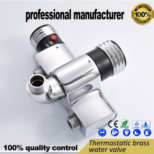 Thermostatic mixing valve Brass mixing valve Solar water heater adjustable thermostatic valve