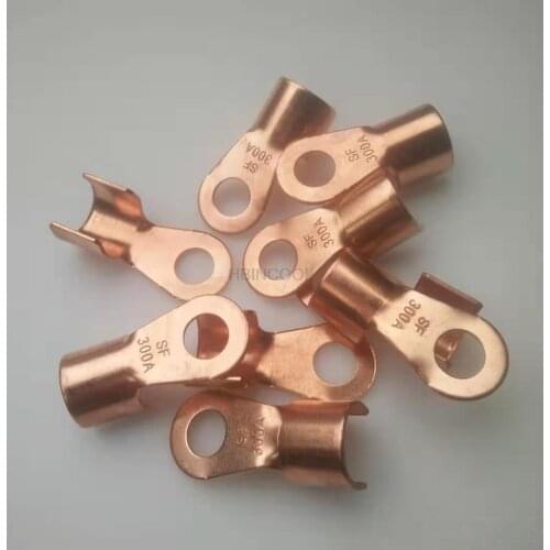 Pure copper power cord tail clip connector crimping nose opening nose car battery pile head copper wire nose wiring tail clip