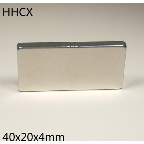 10pcs/lot Magnet 40x20x4 N38 Strong Square NdFeB Rare Earth Magnet 40*20*4 Neodymium Magnets for moto