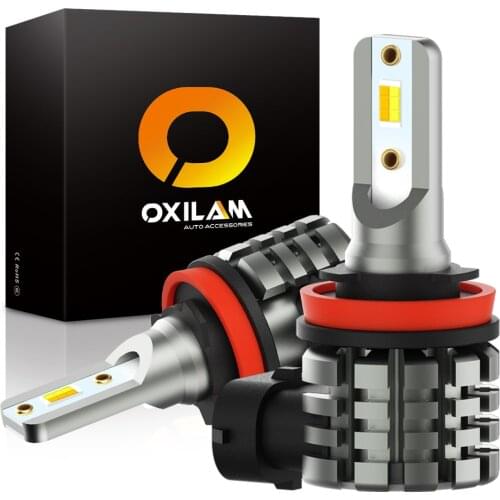 2pcs H11 H8 H16JP LED Fog Light Car LED Bulb Dual Color Driving Lamp For Lada Kalina 2 Granta Vesta SW cross Larina Priora XRAY