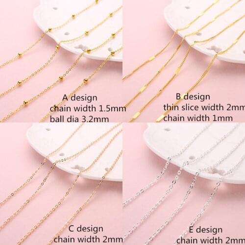 20m/lots Gold Silver Plated Copper Iron Metal Chains Tassels Link For Jewelry Making Diy Crafts Decoration Accessory Materials