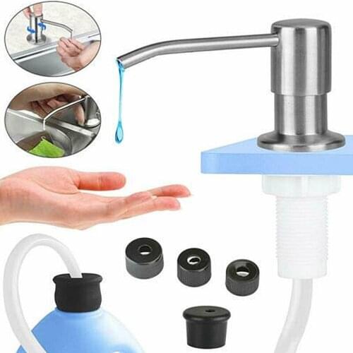 304 stainless steel sink soap dispenser kitchen sink bottle hand soap dispenser dispensador de jabon automatico cocina tool